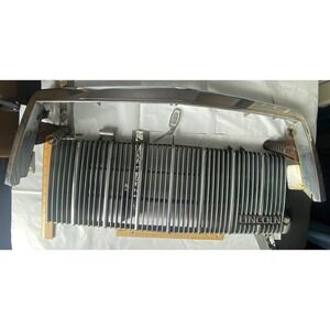 1990 Lincoln Town Car OEM Front Grille Insert + Chrome Surround + Hood Emblem